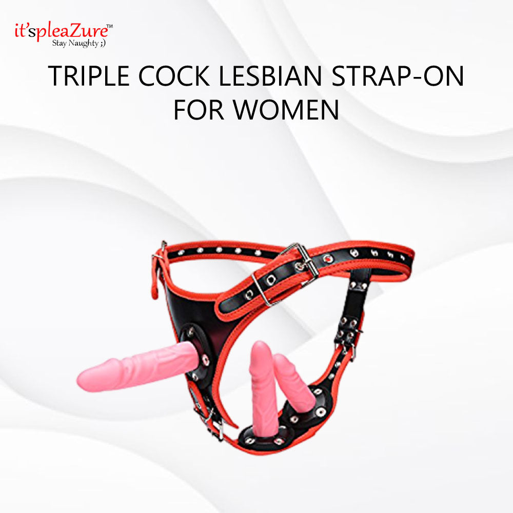 ItspleaZure Triple Cock Lesbian Strap on for Women – itspleaZure