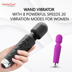 Itspleazure Black Wand Massager For Women