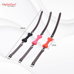 63cm length, 12cm width dimensions of pink fetish mouth gag