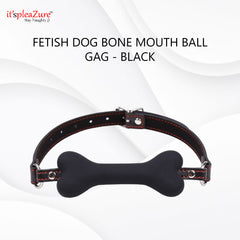 Black Fetish Dog bone Mouth Gag at itspleaZure