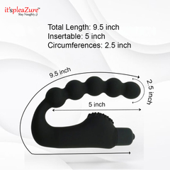 Itspleazure Black Silicone Male P Spot Massager