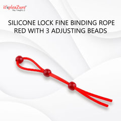 Red Silicone Penis rope on Itspleazure