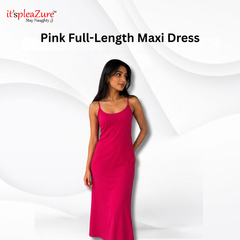 ItspleaZure's Pink Strappy Full-Length Maxi Dress