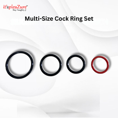 ItspleaZure's Black Penis Ring – 1.3, 1.5 & 2 Inches | Multiple Sizes