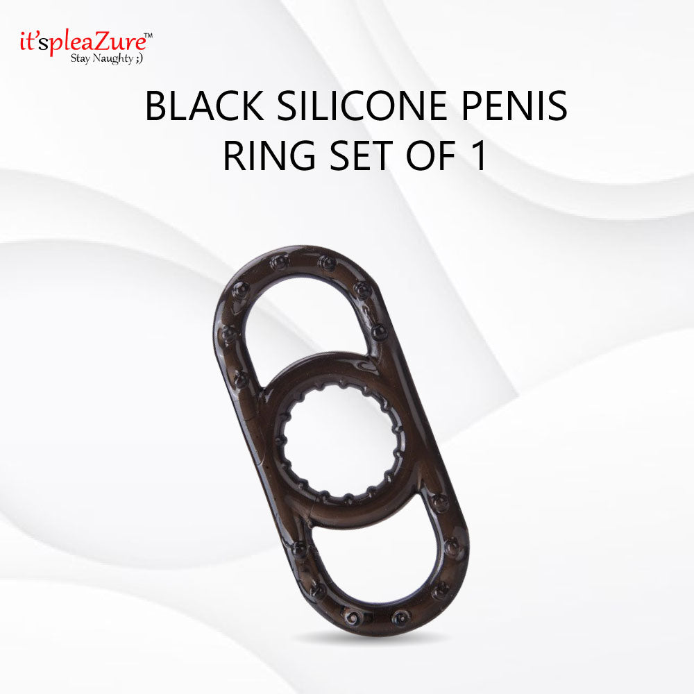 Black Silicone Penis ring on Itspleazure