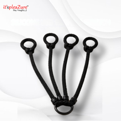ItspleaZure's Black Adjustable Wrist & Ankle Rope Restraint Loops β Free Size