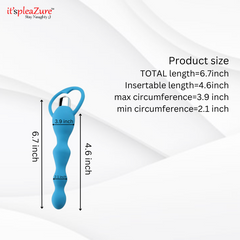 ItspleaZure Blue Vibrating Anal Bead