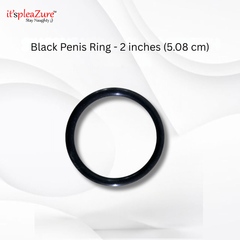 ItspleaZure's Black Penis Ring – 1.3, 1.5 & 2 Inches | Multiple Sizes