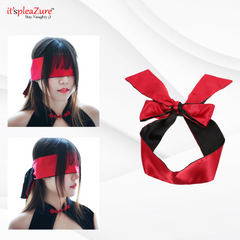 Black & Red BDSM Blind Fold Eye-mask from Itspleazure