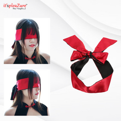 ItspleaZure Sexy Black & Red BDSM Blind Fold Eye-mask