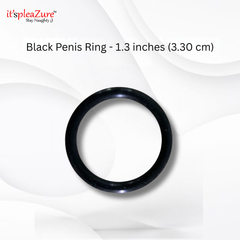 ItspleaZure's Black Penis Ring – 1.3, 1.5 & 2 Inches | Multiple Sizes