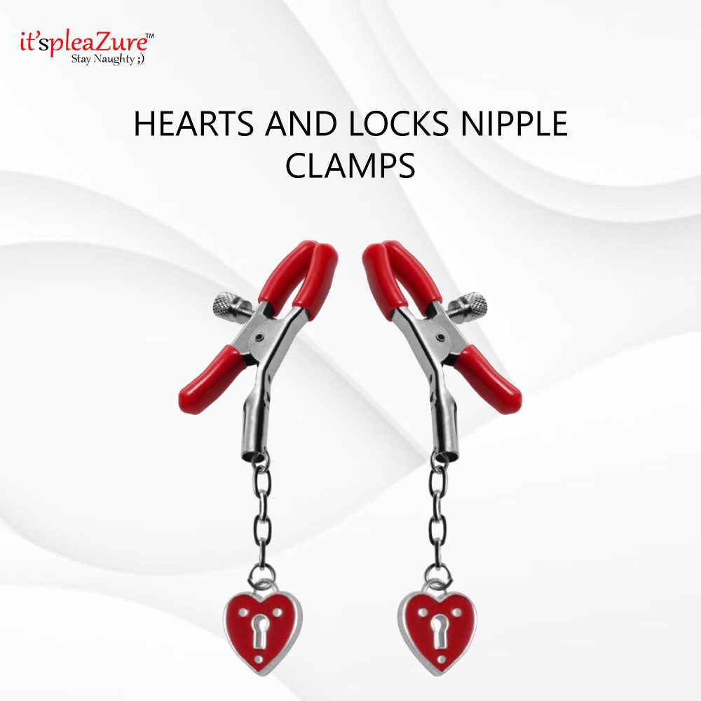 Shop ItspleaZure Hearts and Locks Nipple Clamps at Best Price at Online XXX  Store Itspleazure – itspleaZure