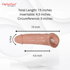 Product with measurements on a white background