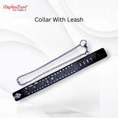 Itspleazure's Collar With Leash-Black