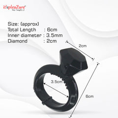 Black fancy penis ring for Men on Itspleazure
