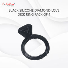Black silicone cock ring on Itspleazure