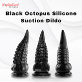 ItspleaZure Black Silicone Dragon Dildo for Sex