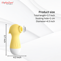 ItspleaZure Yellow Vibrating Clit Sucker – 10 Frequency Settings
