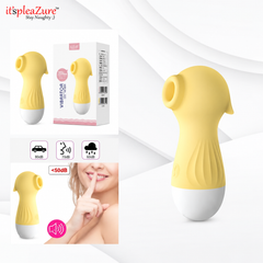 ItspleaZure Yellow Vibrating Clit Sucker – 10 Frequency Settings