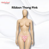 Itspleazure Ribbon Thong for Women - Pink
