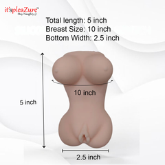 Product dimensions: 5-inch length, 10-inch breast size, 2.5-inch bottom width