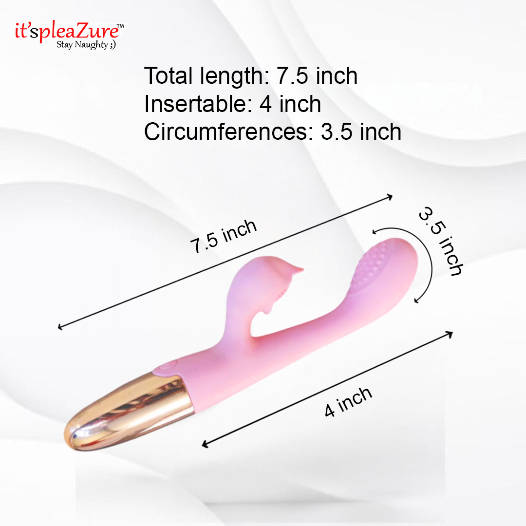 it'spleaZure Vibrator Size – 7.5-Inch Length, 4-Inch Insertable