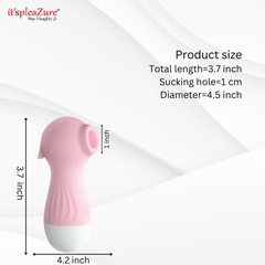 3.7-inch seahorse toy with 1cm suction hole