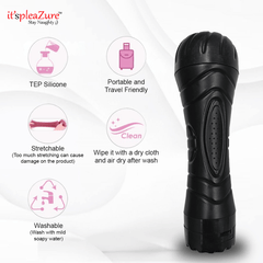 Itspleasure's Men's Realistic Vibrating Pussy with Battery