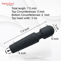 Itspleazure Black Wand Massager For Women