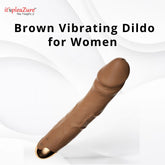Itspleazure Brown Vibrating Dildo for Women