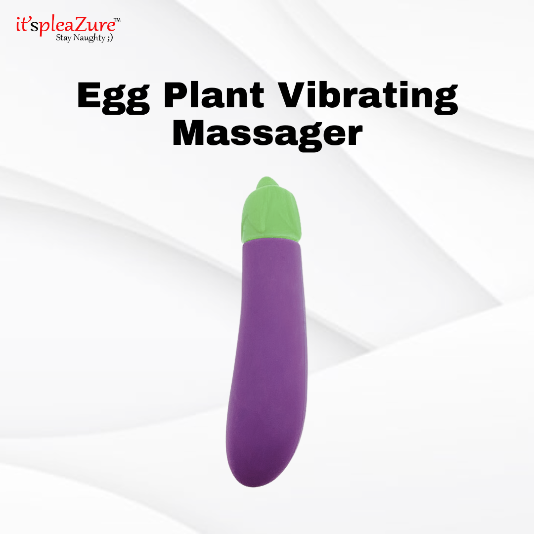 it'spleaZure Egg Plant Vibrating Massager – playful eggplant-shaped pleasure toy