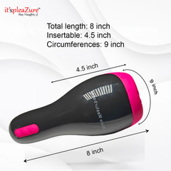 Male masturbator with vibrator