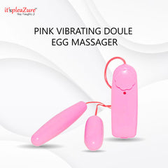 Buy it'spleaZure's Pink Double Egg Vibrator – Dual vibrating massager for women