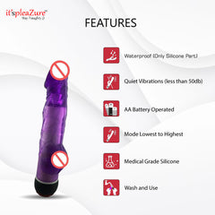Deep penetrating dildo vibrator