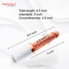 Size guide: 8.5-inch thrusting machine (5-inch insertable) with 4.5-inch girth