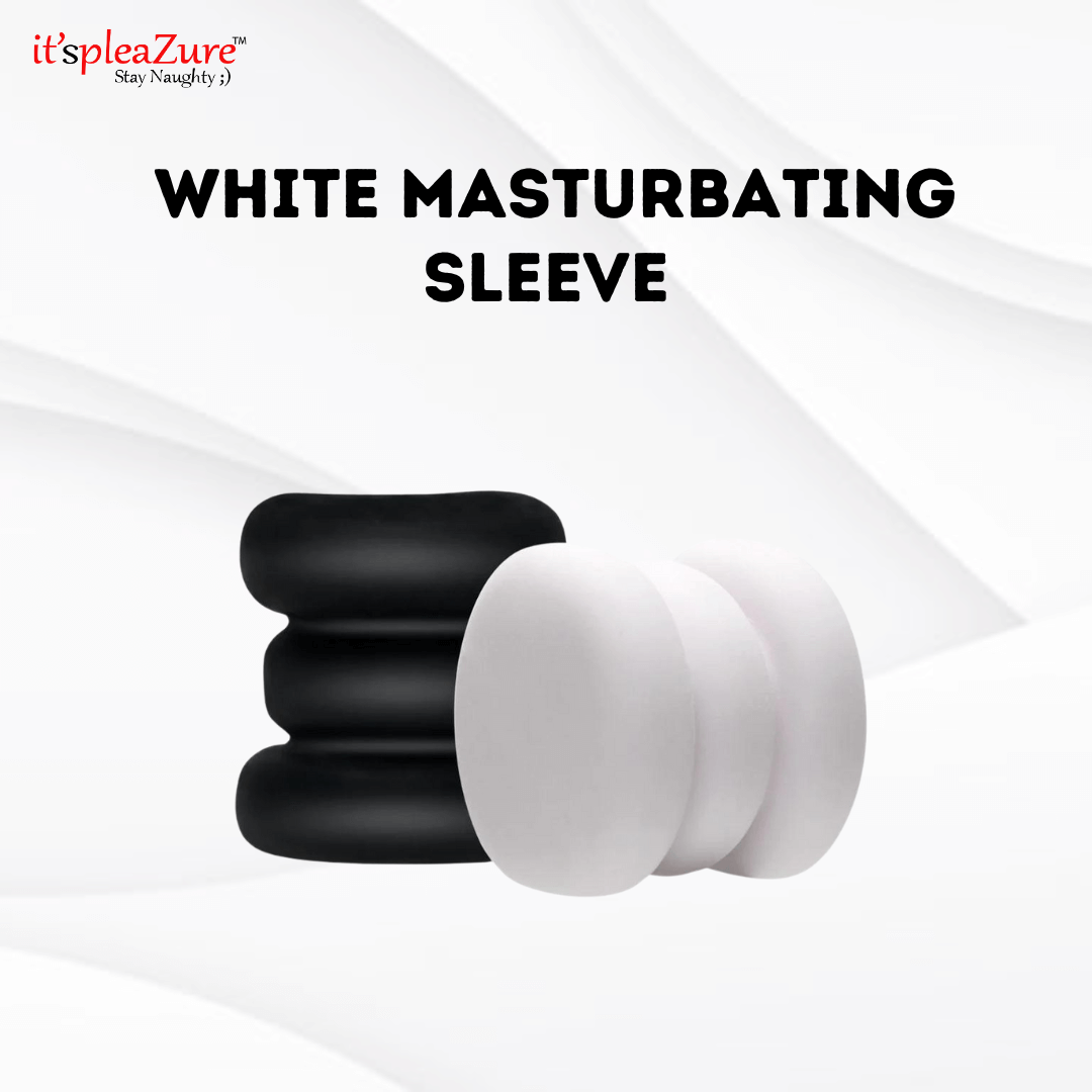 White TPE masturbating sleeve by it'spleaZure™ – compact and stretchable for men