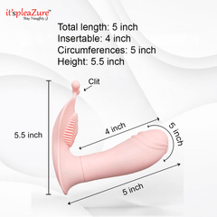 5-inch rabbit vibrator measurements - 4-inch insertable, 5-inch girth