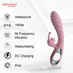 it'spleaZure Vibrator Features - 36 Modes, IPX8 Waterproof, <58db Silent