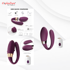 it’spleaZure U-Shape Panty Vibrator charging options, including 10,000mAh power bank and 7-frequency vibrations