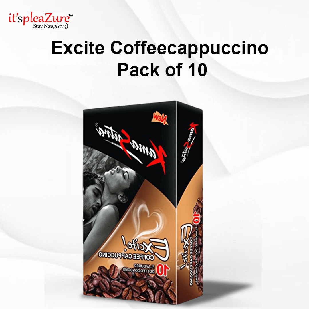 Pack of 10 Excite Cappuccino flavored edible arousal gel sachets by itspleaZure