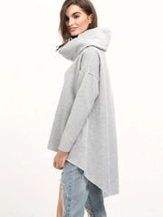 ItspleaZure Grey Apple Cut Winter Top