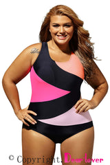 ItspleaZure Black and Pink Women's Swim wear Teddy Bikini