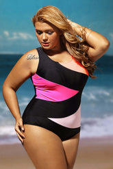 ItspleaZure Black and Pink Women's Swim wear Teddy Bikini