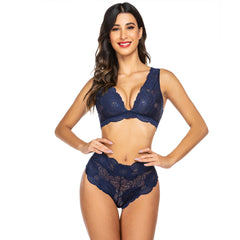Blue Bra and Panty set on itspleazure