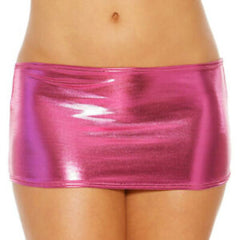 ItspleaZure women Wetlook Latex Micro Mini Skirt