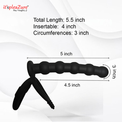 Itspleazure's Penis Ring With Anal Beads