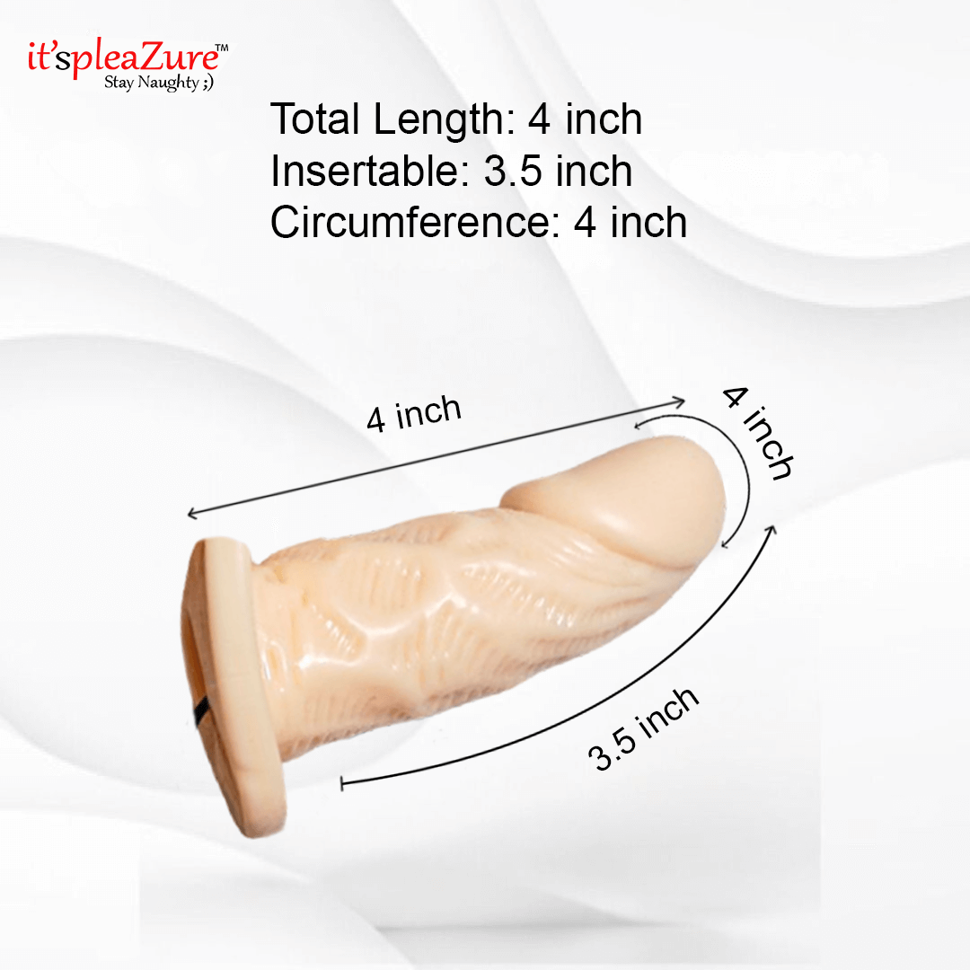 Product with measurements labeled on a white background