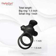 Itspleazures Vibrating Penis Ring-Black