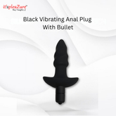 Itspleazure's Black Vibrating Anal Plug With Bullet