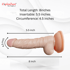 Measurement chart of a product with dimensions labeled on a white background.